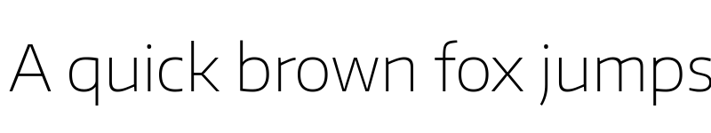 Preview of Encode Sans Wide Thin font