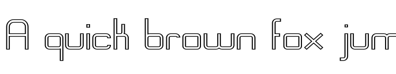 Preview of Engadi Regular Outline font