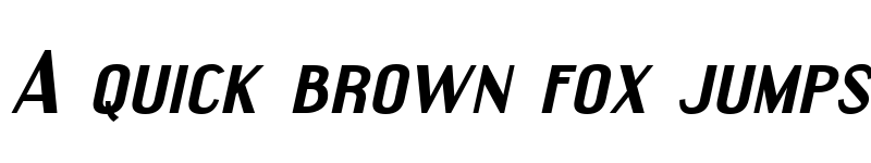 Preview of Engebrechtre Expanded Bold Italic font