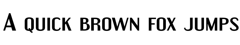 Preview of Engebrechtre Expanded Bold font