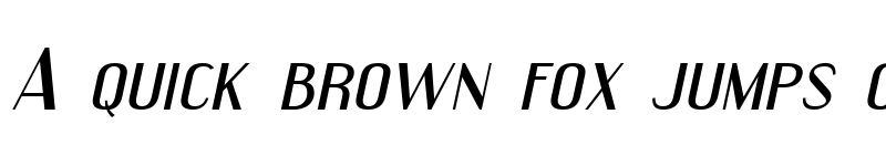 Preview of Engebrechtre Expanded Italic font