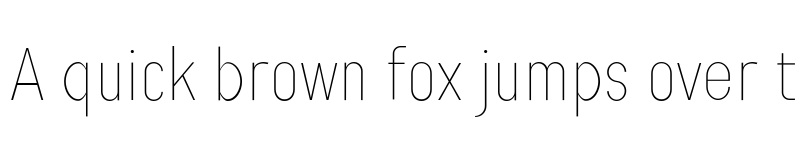 Preview of Engula Thin font