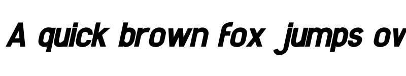 Preview of Enteractions Bold Italic font