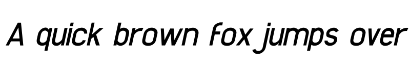 Preview of Enteractions Light Italic font