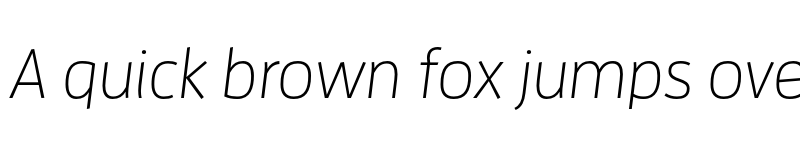 Preview of Enzo OT Light Italic font