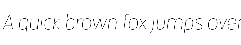 Preview of Enzo OT Thin Italic font