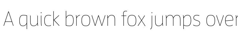 Preview of Enzo OT Thin font