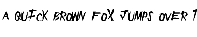 Preview of EpicSlash Regular font