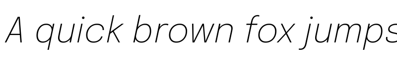 Preview of Epilogue ExtraLight Italic font