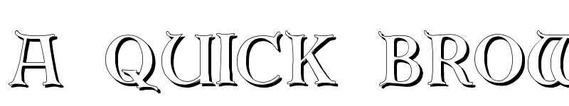 Preview of Erbar Initialen Shadow Shadow font