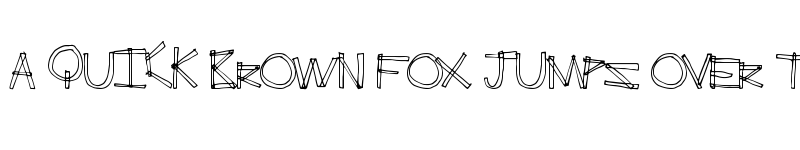 Preview of ErectAngle Regular font