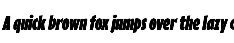 Preview of Eric Machat Headline Black Italic font