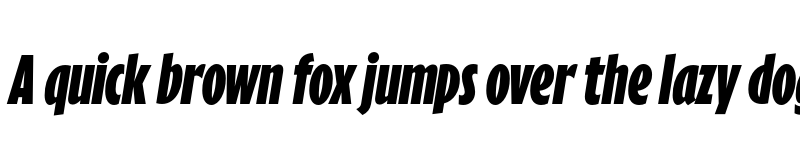 Preview of Eric Machat Headline Bold Italic font