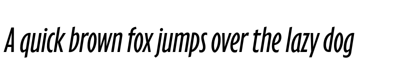 Preview of Eric Machat Headline Regular Italic font