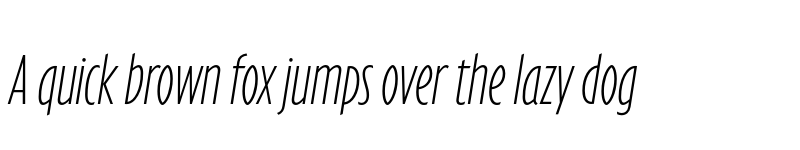 Preview of Eric Machat Headline Thin Italic font