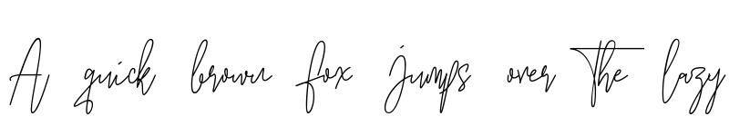 Preview of Erostulla Monoline Regular font