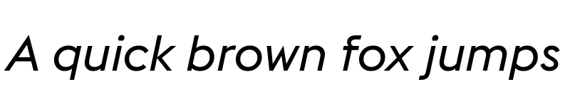 Preview of Euclid Flex Italic font