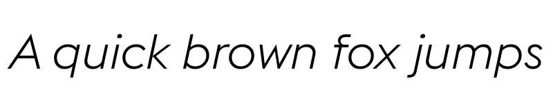 Preview of Euclid Flex Thin Italic font