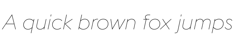 Preview of Euclid Flex UltraLight Italic font