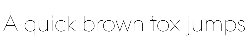 Preview of Euclid Flex UltraLight font