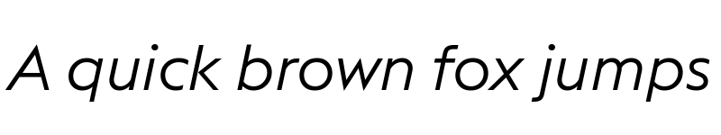 Preview of Euclid Triangle Light Italic font