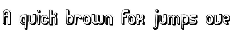 Preview of Euphoric 3D (BRK) Regular font