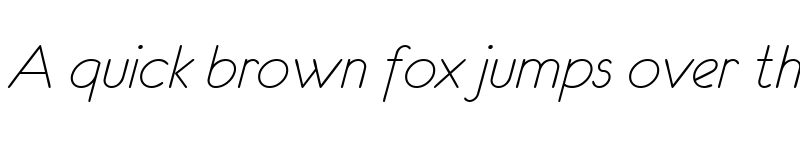 Preview of eurofurence light italic font