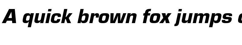 Preview of Eurostile Black Italic font