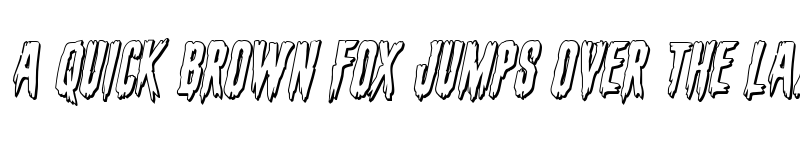 Preview of Eva Fangoria 3D Italic Italic font