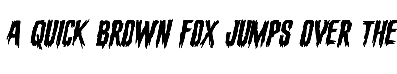 Preview of Eva Fangoria Expanded Italic Expanded Italic font