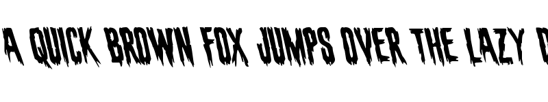 Preview of Eva Fangoria Leftalic Italic font