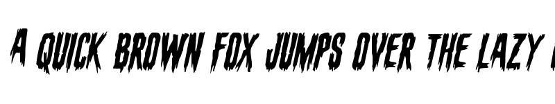 Preview of Eva Fangoria Staggered Italic Italic font