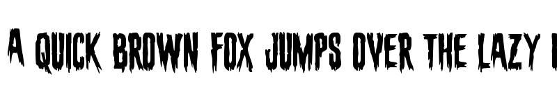 Preview of Eva Fangoria Staggered Regular font