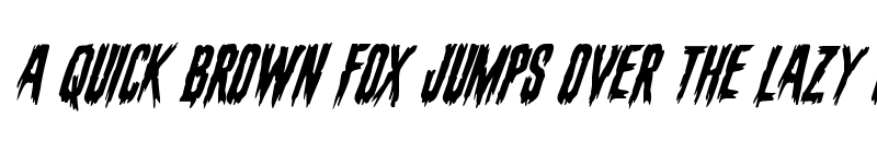 Preview of Eva Fangoria Super-Italic Italic font