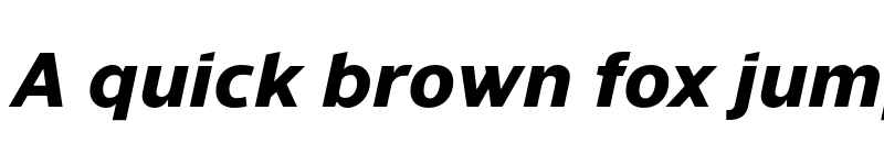 Preview of Evander ExtraBold Italic font