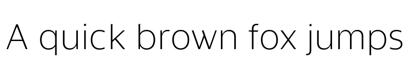 Preview of Evander ExtraLight font