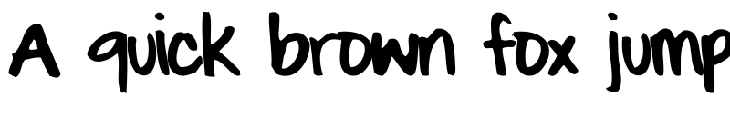 Preview of EVIE'S HAND Regular font