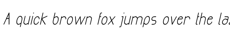 Preview of Exacta Bold-Italic font