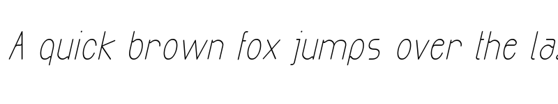 Preview of Exacta Medium-Italic font
