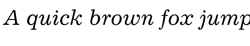 Preview of Excelsior Italic font