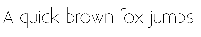 Preview of Existence Stencil Light font