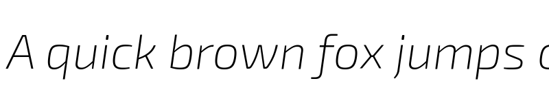Preview of Exo 2 ExtraLight Italic font