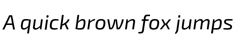 Preview of Exo 2 Italic font