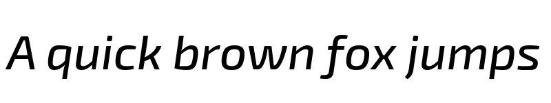 Preview of Exo 2 Medium Italic font