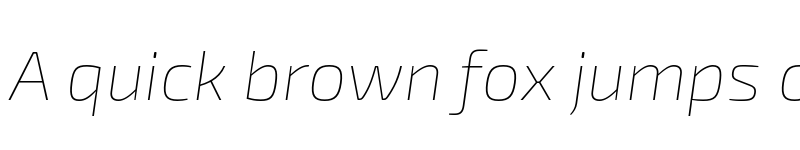 Preview of Exo 2.0 Thin Italic font