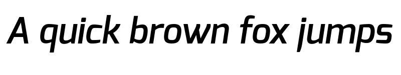 Preview of Exo Demi Bold Italic font