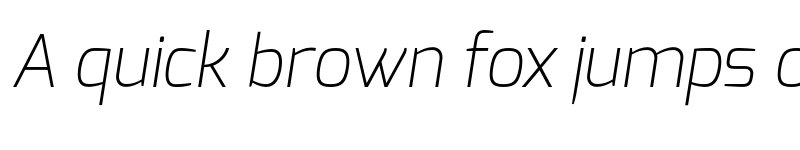 Preview of Exo Extra Light Italic font