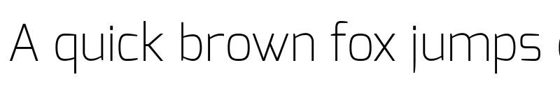 Preview of Exo Extra Light font