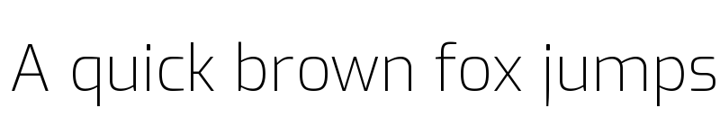 Preview of Exo ExtraLight font