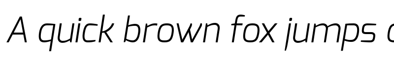 Preview of Exo Light Italic font